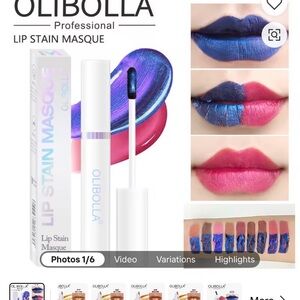 24K Gold Lip Stain Masque — White & Gold